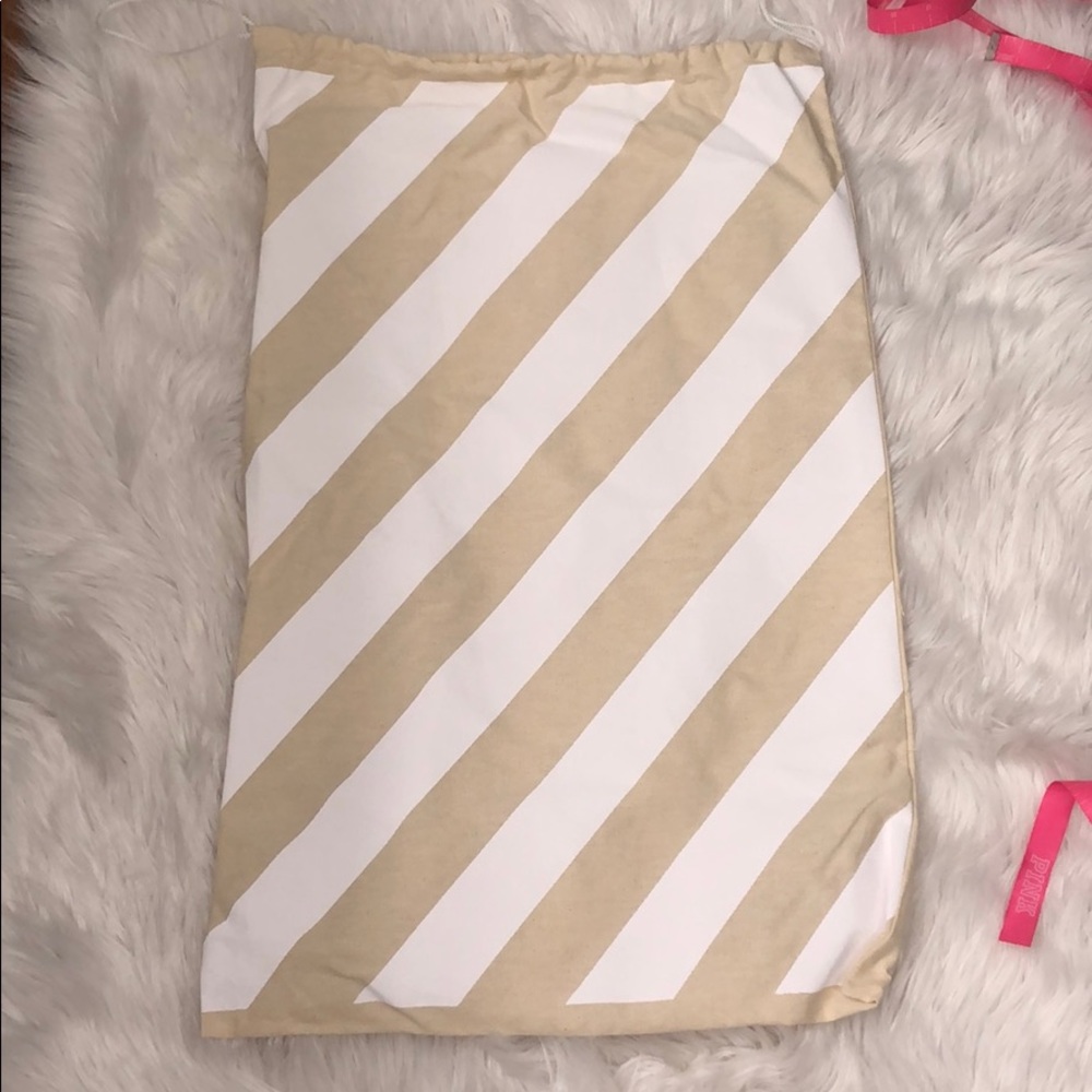 Off white backpack dust bag